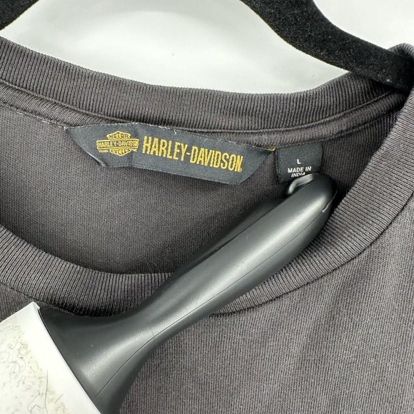 Harley-Davidson Sublimated Embroidered‎ Long Sleeve Men's Tee Size Large - Picture 3 of 7